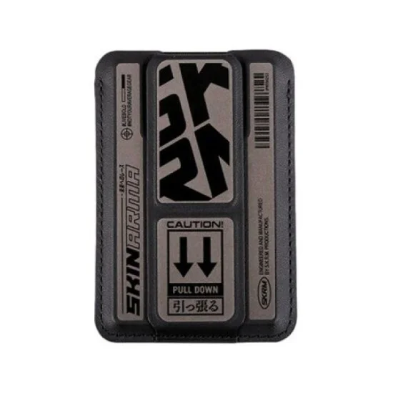 Skinarma Kado Kira Kobai Wallet Mag-Charge Card Holder With Grip Stand - Gunmetal